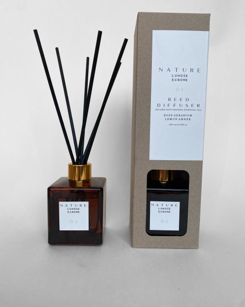 Nature 0.1 Rose Geranium & Lemon Amber Reed Diffuser